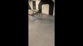 Skateboarder tries to GO BIG with railing stunt; discovers the quickest way to get back pain