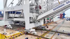 The Widest Ship in The Yangtze River in Suzhou, Jiangsu, China