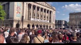 Thousands flock in Nottingham market square for silent tribute to murder victims