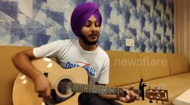 Sikh boy from a village near Line of Control in J&Ks Rajouri singing with his melodious and soulful voice