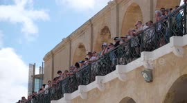 French Navy's Chevalier Paul destroyer docks at Grand Harbor in Valletta