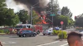 3-Alarm fire rages at storage facility in San Jose, California