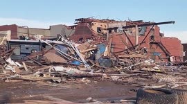 Shocking trail of damage left by Perryton tornado