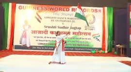 Girl in western India sets Guinness World Record for longest dance marathon by an individual
