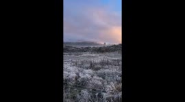 Frosty Winter Commute in New Zealand