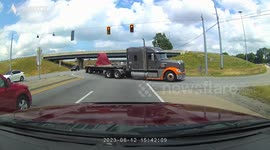 Truck Overturned On Highway