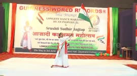 Girl Sets Guinness World Record for Longest Dance by An Individual in Latur, India