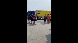 Behind the scenes of the Montreal Grand Prix we catch the returning racing Formula 1600 go back to the pits like a swarm of bees to the hive