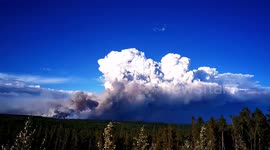 40 minute Time lapse of pyrocumulus and smoke over the largest fire in BC history. Over 5000 km2 in sizey