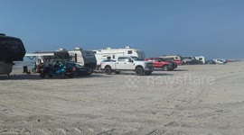 Texas Heat Wave Beach Holiday Weekend Corpus Christi, Texasay