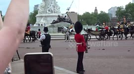 Trooping the Colour:  King Charles III leads his first official birthday parade on horseback