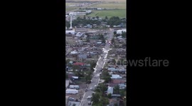 Drone footage reveals scale of destruction in Perryton, Texas
