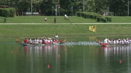 Dragon boat race held in Croatia to celebrate traditional Chinese festival