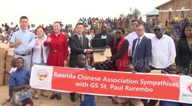 Chinese community in Rwanda donates relief supplies to flood-affected school