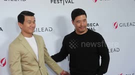 Arrivals to Shortcomings Film Premiere at Tribeca Festival in NY, USA