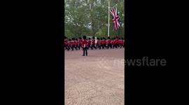 Guardians Orchestra at Trooping the Colour Parade in London, UK