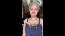 ‘I’m a catfish queen – watch me take 20 years off my face in seconds’