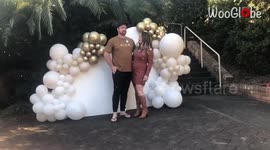 Man goes down on one knee during gender reveal *Wholesome Surprise Proposal*