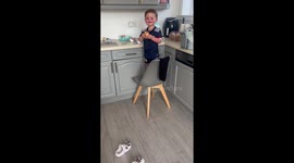 Mom Discovers Toddler Has Made a Mess in the Kitchen