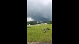 Large Tornado Touches Down in Abbeville, AL