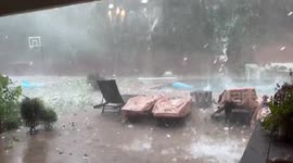 Hail Storm In Hot Springs