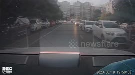 Motorists unhurt as lighter blast sends car sunroof sky-high in China