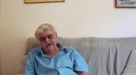 Pensioner barricaded in home after bungling workmen dig a trench in his garden