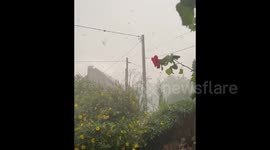 France: Large Hail Pelts La Porcherie 2