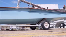 Never give up: 78-year-old British man uses mobility scooter to keep sailing
