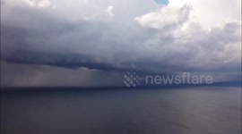 Stunning Thunderstorm Clouds Over Co. Donegal During Big Thunderstorm Outbreak - Drone View