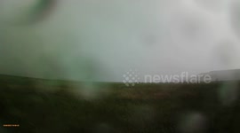 Video Probe Captures Downburst and Hail in Montana