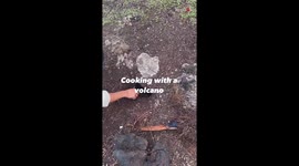 'Really Cool Experience!' - Trekking guide shows how to cook eggs on a VOLCANO!
