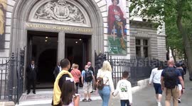National Portrait Gallery re-opens after a major refurbishment with private views underway