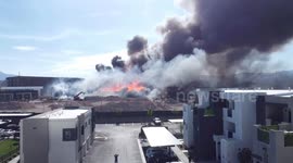 Fire brings down a multimillion dollar project. Just beside 7880 West Maule Avenue Las Vegas Nevada 83119