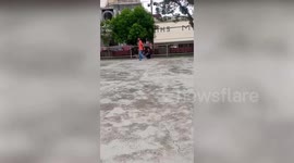 Skater with no legs wows locals with amazing board tricks