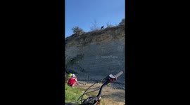 Steep Hill Decent on a Bike