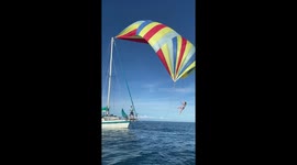 Flying With A Sail