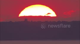 Stunning Summer Solstice sunset in Kent, UK