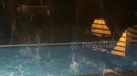 Hail Stones Make Huge Splashes