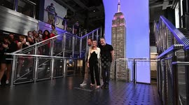 Sarah Jessica Parker Lights Empire State Building in New York, USA