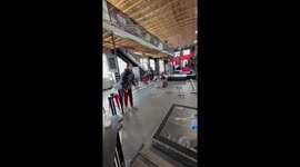 Acrobat's dream of pulling off a perfect leap snaps like the pole he tries to grab