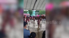 The show must go on! Marching band continues performance through flood