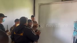 Police arrest 'drug-addled' tenant who barricaded himself inside bathroom in Thailand