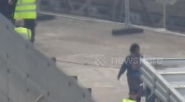 Dozens of migrants disembark at Dover after being picked up by Border Force