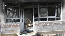 Aftermath of rampage by Israeli settlers in Turmus Aya, West Bank
