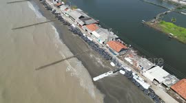 Climate Change Causes Sea Level Rise On The North Coast of West Java