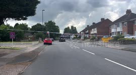 Police are hunting for a hit-and-run BMW driver after five people were seriously injured in a horror crash