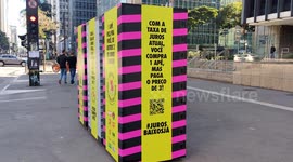 Union Centrals Protest Against High Interest Rates in Sao Paulo, Brazil