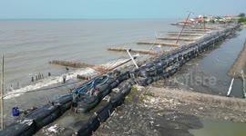 Climate Change Causes Sea Level Rise On The North Coast of West Java