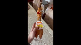 Norman the Dachshund vs. Rubber Fried Chicken